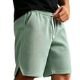 thumbnail image 4 of Waffle Shorts Men Summer Athletic Workout Gym Basketball Shorts Relaxed Fit 7 Inch Inseam Sweat Short with Pockets Size 3XL Mint Green, 4 of 6