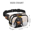 thumbnail image 4 of Disketp Dachshund Sitting in Bathtub Riñonera de Doble Capa, Bolsa de Cintura Ajustable para Viajes, Correr y Senderismo, Riñonera Ligera para Hombre y Mujer, 4 of 9