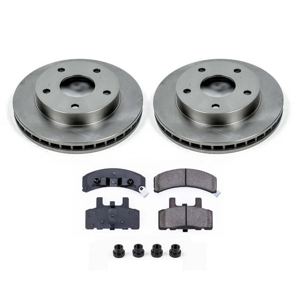 Ultimate Brakes Front Ceramic Brake Pad and Rotor Kit with Hardware WM80364