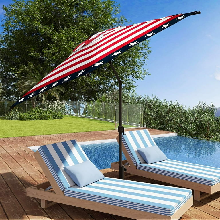 abba patio solar umbrella tilt 9 ft Lyon