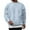Light Blue #2, variant on Zimjoy Crew Neck Sweatshirt for Men Casual Long Sleeve Mens Crewneck Sweatshirts Fashion Solid Plain Pullover Cotton Blend Warm Fall Sweatshirt, Dark Green L