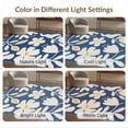 thumbnail image 7 of ODIKA 4'x6' Blue White Floral Organic Design Washable Area Rug Stylish Botanical Pattern with Modern Flair Pet Friendly, Non-Shedding for Bedroom, Reading Nook, 7 of 7