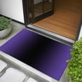 thumbnail image 5 of 2x3 Door Mat Rug, Purple Black Ombre Non-Skid Rubber Backing Large Rectangle Rugs - Living Room Bedroom Home Office, Gradient Contemporary Abstract Art Indoor Floor Mat Carpets Washable Rug, 5 of 9