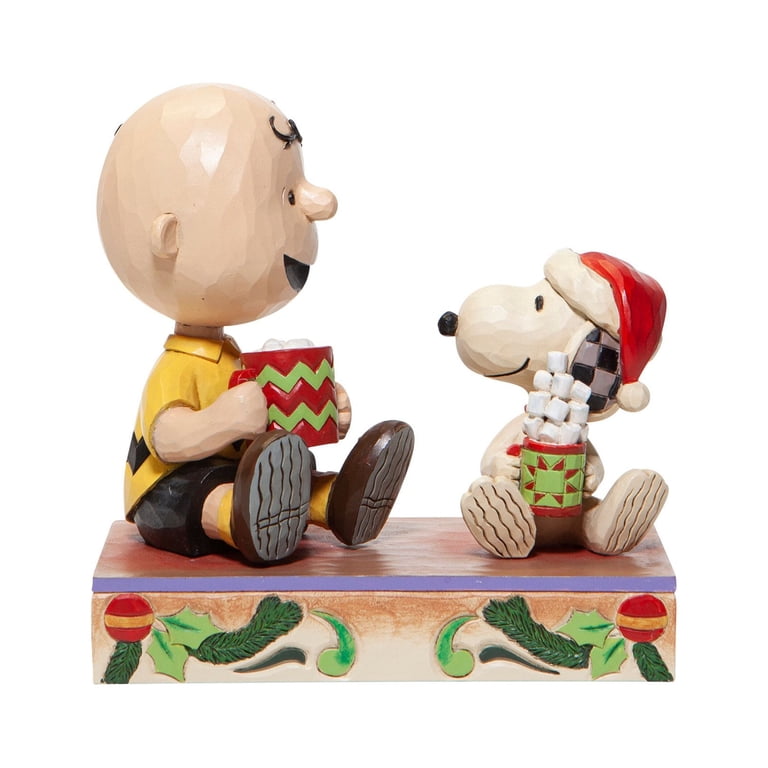 Enesco Jim Shore Peanuts Charlie Brown and Snoopy with Hot Cocoa