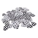 thumbnail image 1 of 100 Uds. Parches en forma de corazón para planchar en rejillas blancas y negras, parches de apliques bordados DIY para bolsas de ropa, 1 of 12
