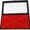 Red, variant on Glass Top Black Jewelry Display Case With 72 Slot White Ring Display Insert
