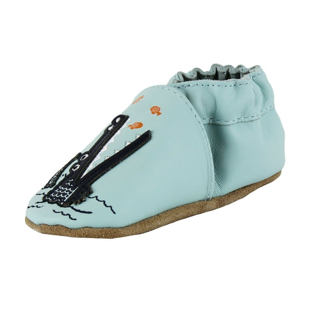 Robeez Baby Boys Alligator Prewalker Leather Baby Crib Shoes 18 24
