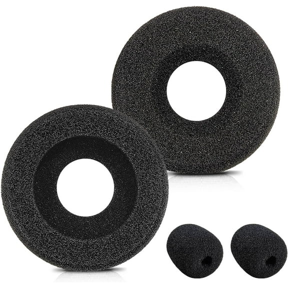 Plantronics Headset Ear Cushions Foam Replacement Ear Pad for Plantronics Blackwire C320 3320 3210 3220 HW251N HW261N HW510 HW520 Jabra PRO 930 Most Standard Size Office Headphones (2 Pack)