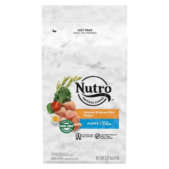 NUTRO Natural Choice Chicken & Brown Rice Puppy Dry Dog Food, 2.27kg