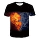 thumbnail image 1 of Camisetas con llamas para niños, ropa para niños y niñas, camisetas informales de manga corta con dibujos animados de verano, camisetas a la moda para niños, disfraces 8T Gao Jinjia LED, 1 of 2