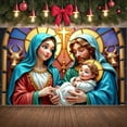 thumbnail image 6 of Holy Family Nativity Scene Banner Decorative Religious Christmas Backdrop for Indoor Celebration Holiday Decoration Festive Display, 6 of 9