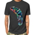 thumbnail image 2 of ZRGHAOYLQ Mens Summer Funny T Shirts Colorful Lizard Graphic Tees Lightweight Breathable Short Sleeve Shirts Big and Tall Casual Workout Tops, 2 of 5