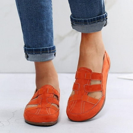 

LnjYIGJ Women s Sandals Women s Summer Solid Color Hollow Out Flat Bottom Comfortable Women s Sandals