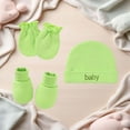 thumbnail image 2 of SUXIAN Soft Baby Hat with Scratch Mittens and Booties Delicate Skin Gentle Stretch Fit Winter Hats for Kids, 2 of 5