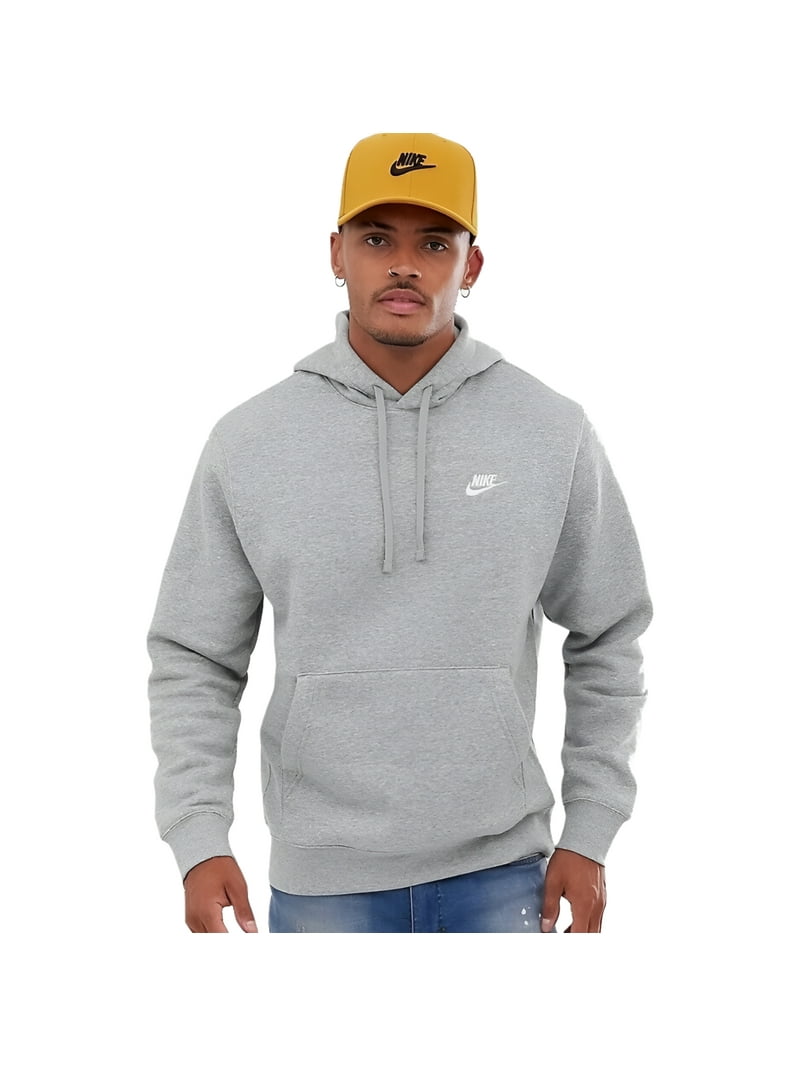Men's Nike Sportswear Club Fleece Pullover Hoodie Color: Dark Gray