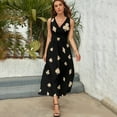 thumbnail image 4 of Sleeveless Dress Poker las vegas black and beige pattern summer dresses womens 2025 Women long dres, 4 of 5