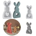 thumbnail image 4 of Tnobhg Heart House Silicone Mold Large Small Rabbit Angel Casting Mold DIY Easter Rabbit Resin Mould Home Decor, 4 of 8