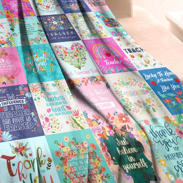 Cozy Appreciation Flannel Blanket – 50x60 Inches, Soft & Warm, Perfect Gift For Teachers, Friends, Loved Ones (Various Occasions)