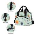 thumbnail image 3 of FORMRS Reusable Lunch Bag for Work School Leakproof Insulated Cooler with Adjustable Shoulder Strap, Space Patterns, 3 of 6