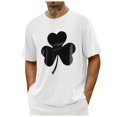 thumbnail image 5 of Jinhomg Mens Casual Holiday T-Shirt Novelty Funny Letter Print St Patricks Day Tees Lightweight Comfy Short Sleeve Crew Neck Tops White M, 5 of 6