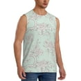 thumbnail image 2 of Daiia Retro Snake Printed Men's Tank Tops,Casual Soft Sleeveless Gym Muscle Shirts Bodybuilding Tee-X-Large, 2 of 8