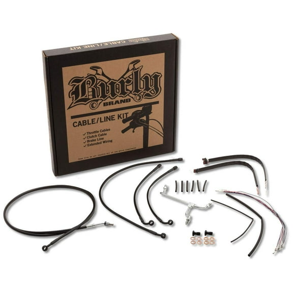 Burly Brand B30-1177 Handlebar Cable/Line Install Kit - Black