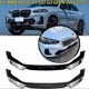 thumbnail image 2 of For Bmw X3 G01 X4 G02 Ix3 G08 M Pack Front Bumper Splitter Lip Spoiler Diffuser Guard Body Kit Cover 2022 2022+ Gloss Black Abs, 2 of 5