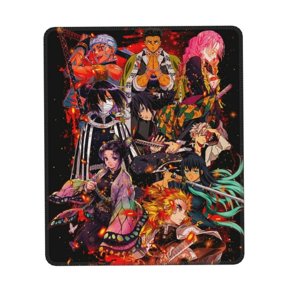 Demon Slayer Mouse Pad 7 X 8.6 In Non-Slip Keyboard Mat Rubber Base Computer Mousepad Gaming Mouse Mat For Laptop, Office & Home