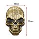 thumbnail image 2 of Etiqueta engomada de la insignia del emblema del coche del hueso malvado del esqueleto del cráneo del metal negro grande 3D 2 piezas, 2 of 5
