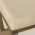 thumbnail image 3 of Bowery Hill Wood Driftwood Vanity Stool Rectangular Swivel 18.5" Unassembled, 3 of 5