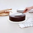 thumbnail image 1 of OFFIGAM 4Pcs White Paperboard Cake Display Boards Round Cake Drums for Dessert Presentation, 1 of 6