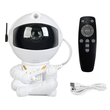 

360° Adjustable Astronaut Star Projector Starry Sky Galaxy Stars Projector Night Light LED Lamp For Bedroom Room Decor Bedroom Projector Gears of Merchandise Color Changing Lights for Bedroom
