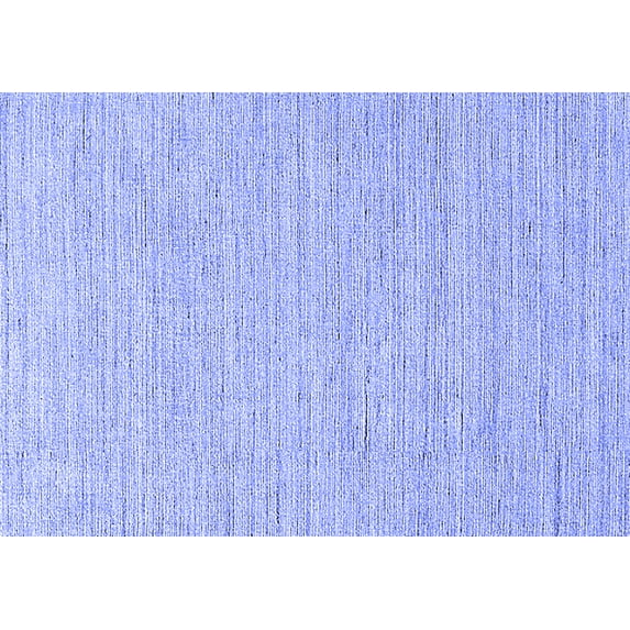 Ahgly Company Indoor Rectangle Solid Blue Modern Area Rugs, 8' x 10'
