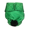 thumbnail image 1 of Barkertime Solid Green Washable Dog Diaper - Made in USA, 1 of 8