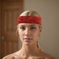 thumbnail image 6 of Unique Bargains 1 Pc Breathable Headband for Yoga Black Red, 6 of 6
