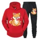 thumbnail image 3 of Conjunto de 2 piezas con estampado de anime Shiba Inu para hombre, sudadera con capucha y pantalones divertidos para amantes de los perros, ropa deportiva de moda de manga larga para otoño, 3 of 5