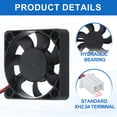 thumbnail image 4 of Uxcell 2 Pcs 3D Printer 4010 Cooling Fan, 24V 6000RPM 40 x 40 x 10 mm Hydraulic Bearing XH2.54 Extruder Cooling Fan with 30cm Cable 2 Pin Terminal for 3D Printer, 4 of 7