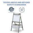 thumbnail image 4 of Delta Children Classic Kids Whiteboard/Dry Erase Easel with Storage, Grey, 4 of 10