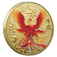 thumbnail image 1 of Monedas de Recuerdo CoinRosefinch 1Pza Pinzón Rosa Oro 4cm Espesor 3mm Hierro Chapeado en Oro VentDepot, 1 of 1