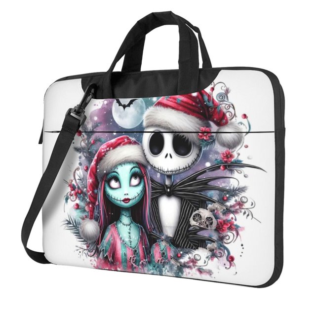 Funda para portátil de 14 pulgadas, funda para computadora de Pesadilla antes de Navidad, funda para portátil, bolsa tipo mensajero para PC, funda para tableta, funda de neopreno con asa.