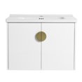 thumbnail image 2 of RONSHIN 28'' Bathroom Vanity Cabinet With Ceramic Sink, Metal Handle, Soft Close Door, Top Sink Scratch Resistant And Waterproof Modern Bathroom Storage Cabinet, 2 of 10