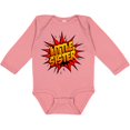 thumbnail image 3 of Inktastic Little Sister Super Hero Girls Long Sleeve Baby Bodysuit, 3 of 5