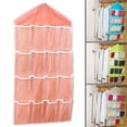 thumbnail image 4 of Joernso 16 Pockets Clear Over Door Hanging Bag Shoe Rack Hanger Storage Organizer, 4 of 8