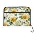 thumbnail image 7 of Folder Waterproof A4 Size File Folder Home Work Office Categorized Storage File Manager 13 Individual Pockets Soft Sunflowers and Green Leaves, 7 of 7