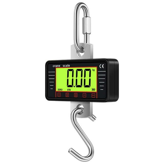 Heavy-Duty Digital Hanging Scale with 500kg Capacity, Large Backlit LCD Display, 3 Unit Modes (kg/lb/N), High-Strength Steel Hook & Aluminum Alloy Shell, Auto-Shutdown, Tare/Zero Function – Ideal for