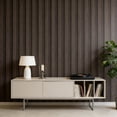 thumbnail image 3 of Peel and Stick PVC Slat Wall Panel 118"x15.75" Self-Adhesive Faux Wood Grain Wallpaper Panel 3D Printed Wall Panels for Walls & Ceilings, 3 of 7