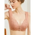 thumbnail image 6 of Super Soft & Comfortable Front Close Bra, Elegant Lace Wireless Push Up Bra, Women's Lingerie & Underwear, 6 of 9