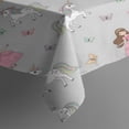 thumbnail image 3 of Princess Unicorn Butterfly Pattern Rectangle Tablecloth 60"x84",Waterproof Polyester Rectangle Table Cloth, Wipeable Spillproof Polyester Tablecloth for Dining, Camping, Indoor and Outdoor, 3 of 5