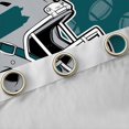 thumbnail image 4 of jejeloiu Green Football City Black Out Curtains,Rugby Ball Games Curtains Pack of 2 (42x63 Each) For Boys Teens, 4 of 6
