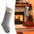 thumbnail image 2 of Christmas Stockings,18Inches Large Cable Knitted Stocking Personalized Xmas Hanging Stocking Decorations for Holiday Christmas Party Family Decor (Red White Green), 2 of 9